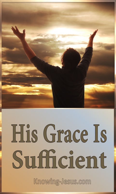 2 Corinthians 12:9 His Grace Is Sufficient (gold)
